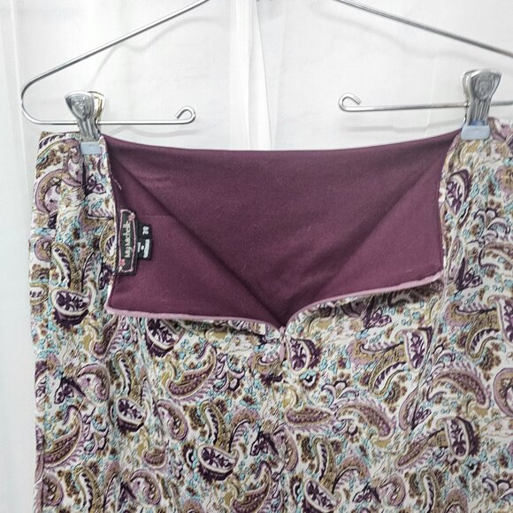 Vintage My Michelle Purple Paisley Fairy Skirt Y2K Metallic Boho Retro Hippie 7 - Picture 5 of 11